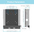 Mini PC Mount for Dell Micro, Wall, VESA, Under Desk Mount for Dell OptiPlex Micro Form Factor, Fits Various Models