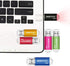 EASTFUN 5 Pack 16GB 2.0 Indicator,5 USB Flash Drive Memory Stick Thumb Drive Thumb Stick Jump Drive Zip Drive Pen
