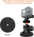 UURIG BH07 Magnetic Camera Mount with 360° Ball Head, Magnetic Base Stand for GoPro, Action Cameras
