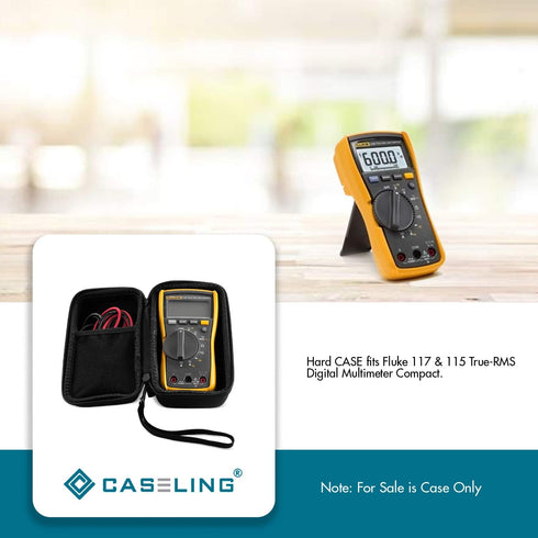 Caseling Hard Case for Fluke 117/115/101/107/106 Digital Multimeter (Case Only)