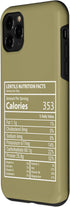 Lentils Nutrition Facts Typography Studio 11 Lentils Nutrition Facts Panel Minimal Typography Design Case for iPhone