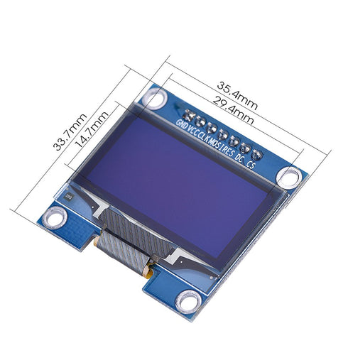 HiLetgo 1.3" SPI 128x64 SSH1106 OLED LCD Display Module for Arduino AVR STM32