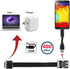 cablecc Down Angled USB 2.0 Type-A Male to Female Extension Data Flat Slim FPC Cable for FPV & Disk & Printer 50cm