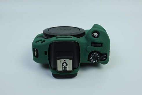 R100 Camera Case, BMAOLLONGB Fullbody Thin Lightweight Silicone Cover for Canon Eos R100, Green