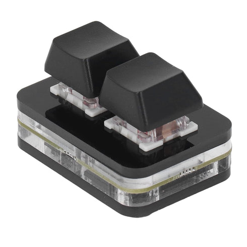 Red Switch Keyboard, Mini USB Mechanical Keypad for Rhythm Games, 2 Keys Copy Paste Function, Easy to Program (Black)
