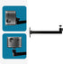 FINXRoll 1/4" 8.46in Foldable Universal Projector & CCTV Camera Wall/Ceiling Mount Bracket (Black) - Screw, Adjustable
