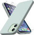 CellEver Heavy-Duty Silicone Case for iPhone 12/12 Pro, Two Shatterproof Glass Screen Protectors, Light Mint