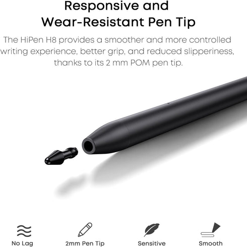 CHUWI H8 Stylus Pen for TouchScreens, Universal Stylus Pen, 90s Auto Sleep, Black Stylus Pencil for Hipad XPro, Hipad