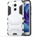 Case for Huawei Honor V9 Play/Honor 6C Pro (5.2 inch) Hybrid Dual Layer Armor Defender with Kickstand (Silver)