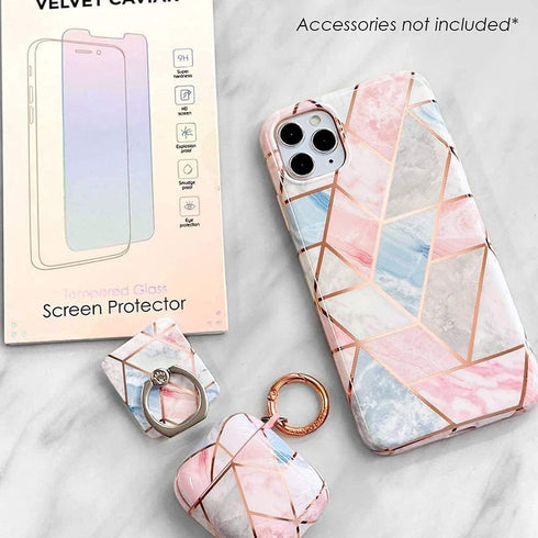 VELVET CAVIAR 13 10ft for iPhone Case - Compatible with MagSafe - Drop Tested - Geometric Marble