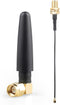 DAMGOO 2.4GHz Bluetooth WiFi Antenna 2dBi SMA Male (Pin) with U.FL to SMA