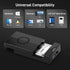 FIDECO 3.5 2.5 inch 12V Hard Drive Enclosure for or SATA HDD SSD, SATA to USB Adapter with Cooling Fan, External HDD