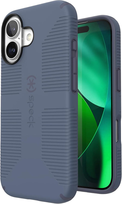 Speck 17 CANDYSHELL Grip +MS Case for iPhone - Mystery Blue/Faded Denim | Slim Protective Grip | Drop Protection |