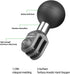FANAUE GB-01 Action Camera Universal Ball Adapter, Compatible with GOPRO HERO 9/10/11 and Other Action Cameras