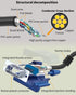 Eaeon HD15 4.5Ft 1080P@60Hz Male to Male Blue VGA to VGA Monitor Cable Cord Full HD High Resolution for TV Computer