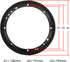 6.5" Speaker Grill Covers, Car Speaker Subwoofer Guard Protector, ABS Plastic Frame with Metal Mesh, Black - 2Pcs