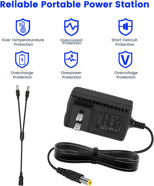 Charger for Dogtra Remote Training Collar Compatible with Dogtra 1900S 1902S 2300NCP 2500B 3500NCP 3502NCP Remote Trainer Collar for Replacement HK-AJ-100A150-US AC/DC Power Cord Adapter