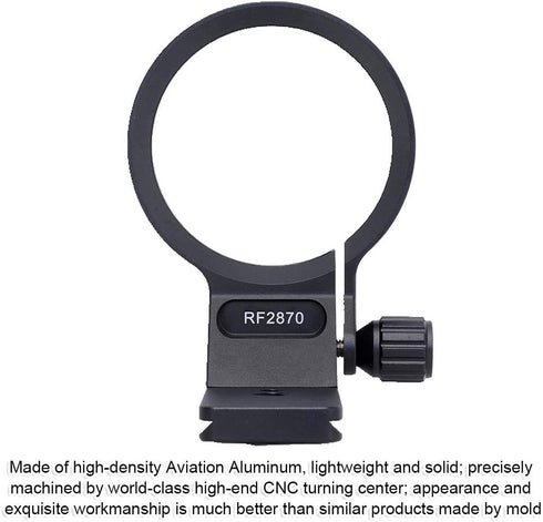 iShoot 74.5mm Metal Tripod Mount Ring Lens Collar, Compatible with Canon RF 28-70mm f/2L USM, Arca-Swiss Fit