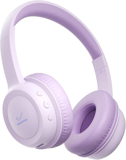 Kids Bluetooth Headphones, Wireless Over-Ear Headphone with 85dB Volume Limiter, 30H Playtime, Adjustable Headband for