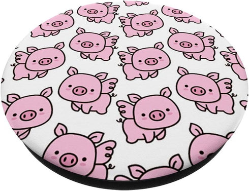 PopSockets PopGrip: Swappable Grip for Phones & Tablets - Piglet Pattern