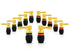 Sewell Deadbolt 90 Degree Right-Angle Banana Plugs, 6 Pairs Quick Connect Gold Plated Speaker Plugs