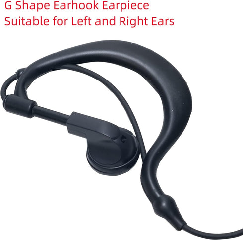 Walkie Talkie Headset with Mic PTT G Shape, 2 Pack Compatible with Cobra Microtalk PX650 Cxt195 Cx112 PX655 ACXT1035r