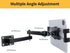 Foldable Tablet Wall Mount Holder, Multiple Angles Adjustment, Extendable Articulating Aluminum Alloy Mount for Tablets