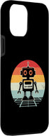 iPhone 15 Pro Max Retro Sunset Robot Case - Robotics Engineer Robotic Engineering