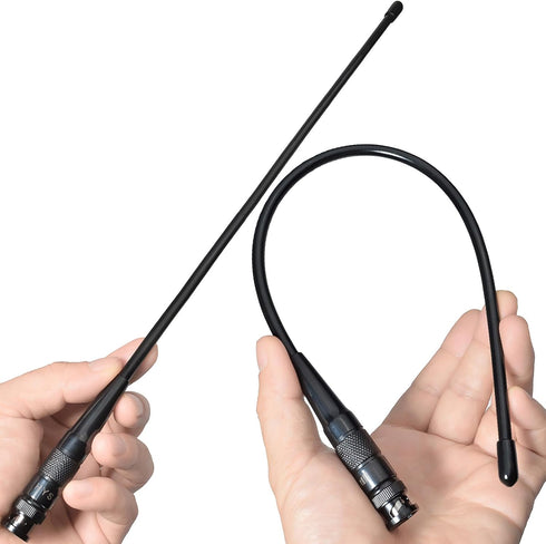 HYS 462-467Mhz 460-470Mhz 2-Way UHF BNC GMRS Handheld Scanner Antenna, HT Antenna for ICOM Yaesu Uniden Handheld GMRS