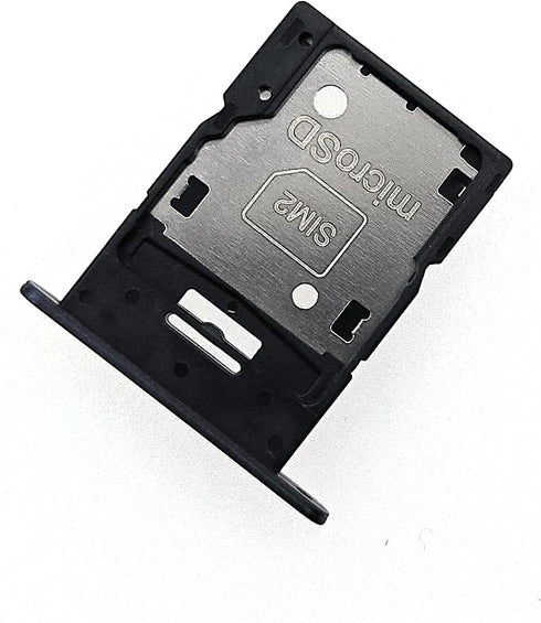 Sim Card Tray SD Card Holder Replacement for Samsung Galaxy A15 (5G) SM-A156U A156U1 A156B A156 - Blue Black