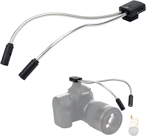 10 Inch Long Portable Shoe-Mount LED Macro Arm Light CRI 95+ 5600K Photo Lighting