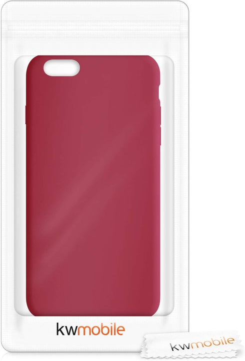 kwmobile Classic Red Case for Apple iPhone 6 Plus / 6S Plus, TPU Silicone Phone Cover with Soft Finish