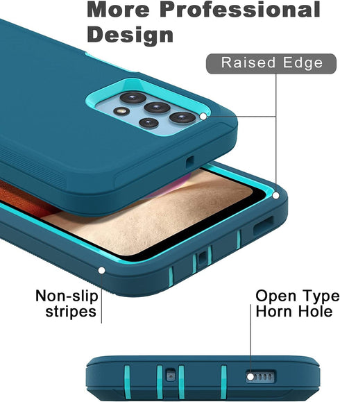 Shockproof Dustproof Case for Samsung Galaxy A32 5G (Blue) - Compatible with Samsung Galaxy A32 5G