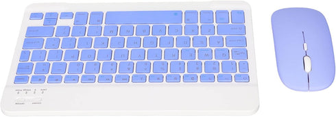 Wireless Keyboard and Mouse Combo, Rechargeable Bluetooth Ultra Slim Portable Set for Windows, Laptop, PC