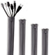 StangH Cable Management Sleeve Organizer, 19 Inch Zip-up Cable Sleeve for Home and Office, 4 Pieces - Grey