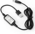 DROK USB to 12v Adapter, 5V to 12V Step Up Converter, Boost Converter Voltage Regulator with 5.5x2.5mm/3.5x1.35mm Ports