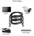 JOINSI 3-Pack 10ft 75-Ohm BNC Male to BNC Male Jumper Cable Extension Connector for CCTV DVR to TV System