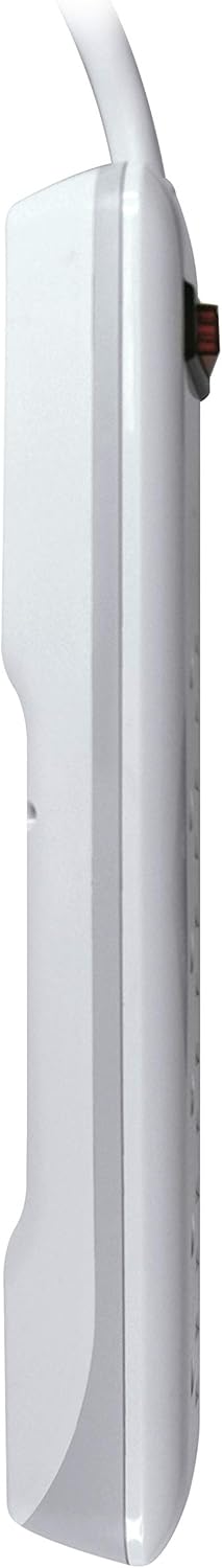 Prime Wire PB802124 6-Outlet Household Electronics Surge Protector with 3-Feet Cord