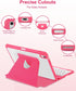 EAMPANG A16 11th 10th 11/10.9 inch,Rainbow 11 2025 10 2022 Case with Keyboard for iPad Generation Backlit Detachable