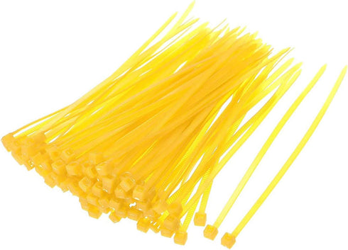 URBEST 1000 Pcs Self Locking Wire Cable Zip Ties - 6 Inch Nylon Zip Tie, Fasten Wrap, Yellow