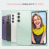 Samsung Galaxy S23 FE 5G Case: Slim TPU Bumper with Cute Floral Design + Screen & Camera Lens Protectors (Mint