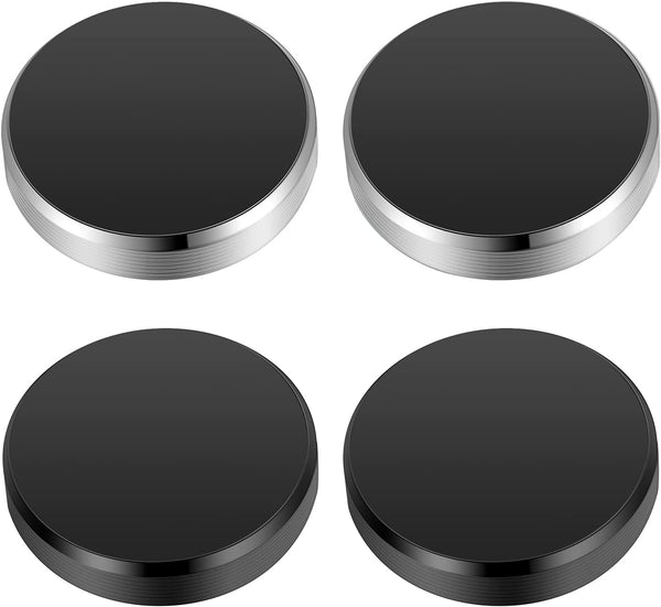 TOODOO 4 Pieces Magnetic Phone Car Mount, Universal Stick on Flat Magnetic Holder for Car Dashboard, Wall, Windshield,