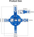 DIYPHONE Dual SIM Card Signal Test Board Compatible with iPhone Android Phone Quickly Locate SIM TF and NM Card Reading
