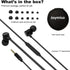 Joymiso Tangle Free Earbuds for Kids Women Small Ears with Case, Comfortable Lightweight in Ear Headphones, Flat Cable