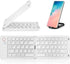 Mini Foldable Bluetooth Keyboard, Portable Wireless Full Size Keyboard (Sync Up to 3 Devices), Ultra-Slim Travel