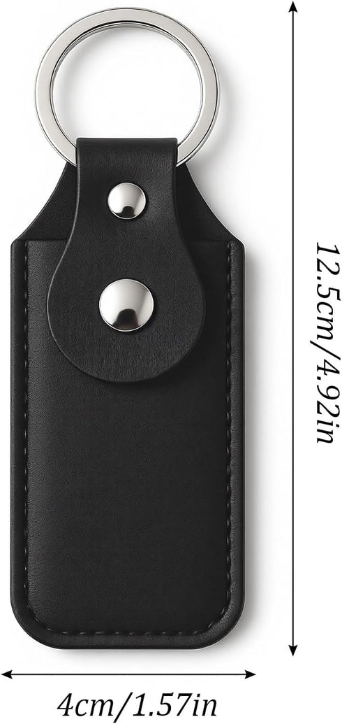 Sorcristy 5PCS USB Drive Holders PU Leather Flash Drive Case Black Portable Small Storage Cases Leather Cover