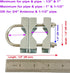 UngSung 2 Sets Double Antenna Mast Clamp V Jaw Block with U Bolts Anti-Rust Finished for TV CB Ham Antenna