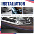 RGOAANC 4PCS Car Wire Sleeve, Car Concealed Wire Sleeve, Self-Adhesive Tubing Cable Hidden Protector, Car Accessories