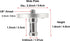 PHOCUS Camera Mounting Adapter, 3/8" Light Stand Adapter for Ballhead or Tripod Head to Clamp, Grip Head