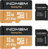 Cloudeck 2 Pack Micro SD Card 32GB High-Speed Performance (90MB/s Read, 25MB/s Write),